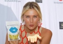 Maria Sharapova con le sue caramelle