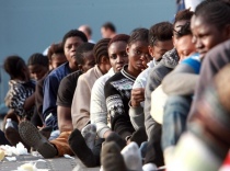 Immigrati africani sbarcati in Italia