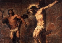 Tiziano, "Gesù Cristo e il buon ladrone"