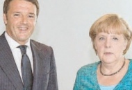 Angela Merkel e Matteo Renzi. «Impressionata dai progetti»