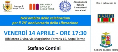 14 marzo - h. 17.00 Acqui Terme (A L). «Partigiani cristiani nella Resistenza»