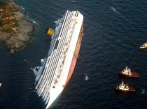 Il relitto della Costa Concordia