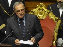 Il presidente del Senato Grasso