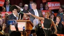 De Blasio con la famiglia