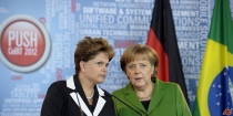 Dilma Roussef e Angela Merkel