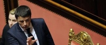 Matteo Renzi durante il discorso