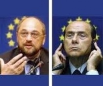 Schulz e Berlusconi