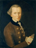 I. Kant, nel ritratto di J. G. Becker, 1768