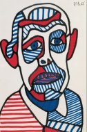 J. Dubuffet, autoritratto, 1966